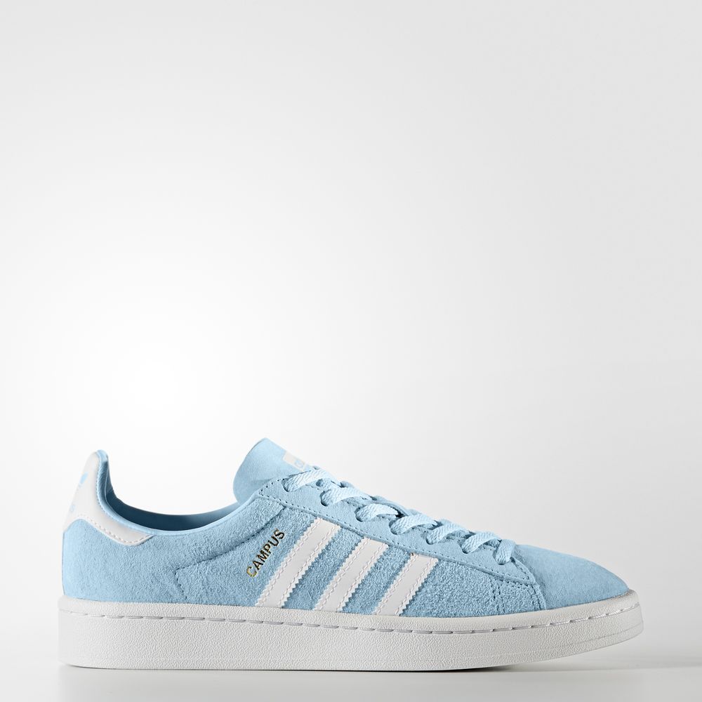 Adidas Campus - Originals γυναικεια - Μπλε/Ασπρα/Ασπρα,Μέγεθος: EU 36 – 54 2/3 (533FURGV)